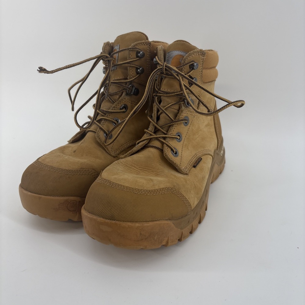 Men's Carhartt CMF6056 Waterproof 6" Work Boots Sz 9 W  EUC